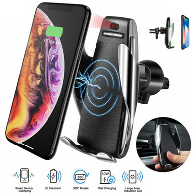 Carregador Sem Fio Qi Veicular Wireless Android / iOS - [ Frete Grátis ]